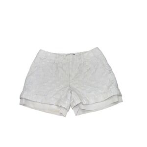 Waggon Paris Chic White Metallic Shorts HotPants Y2K Beach Summer Festival Disco